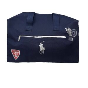New POLO Ralph Lauren Fragrances Navy Blue Weekender Gym Duffle Travel Bag